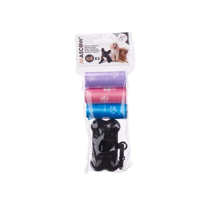 Set 3 Rollos Bolsa Mascota Dispensador 15 Uds Mascow 9X21CM (36 Unidades) 2 Set 3 Rollos Bolsa Mascota Dispensador 15 Uds Mascow 9X21CM (36 Unidades) 2