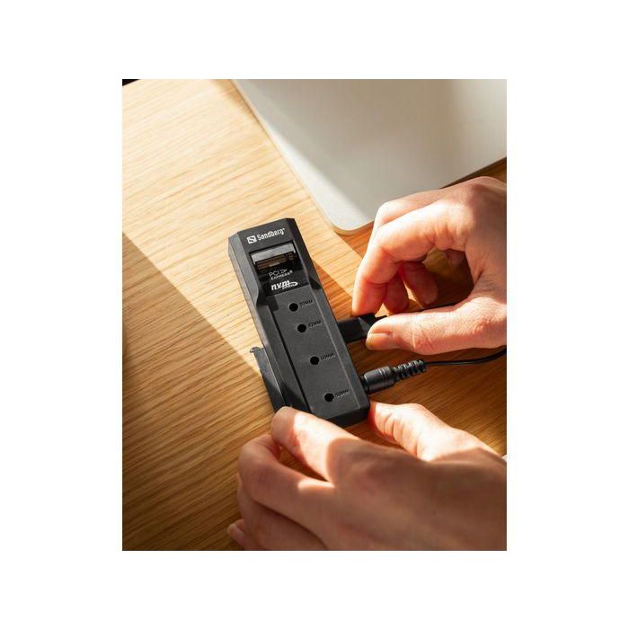 Sandberg USB 3.2 Cloner y Dock para Discos Duros M.2 NVMe y SATA 2.5/3.5 pulgadas hasta 10Gbps 7