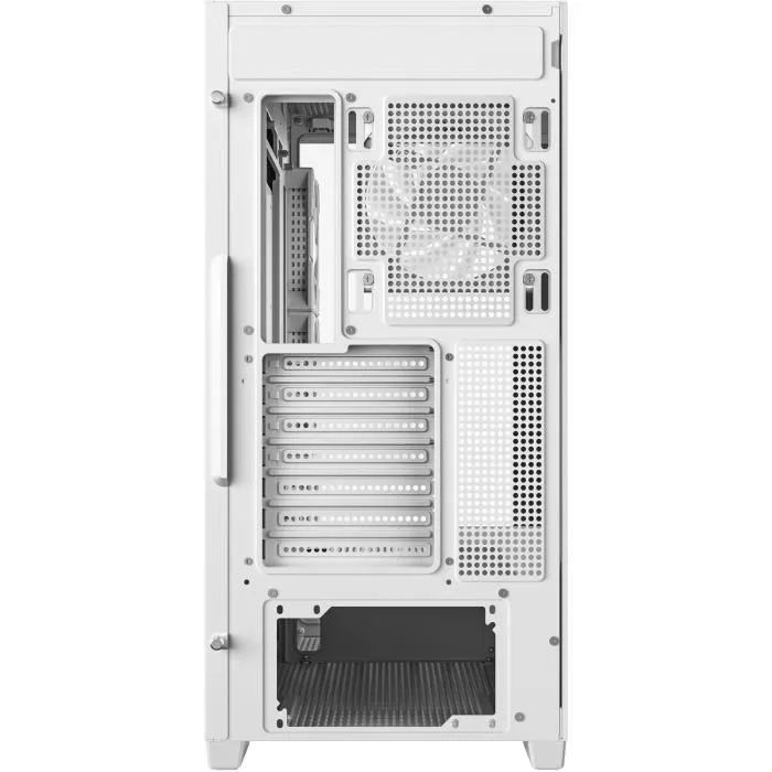 Deepcool Caja Gaming CG580 4F WH Blanca con 4 Ventiladores ARGB - Chasis ATX con Cristal Templado para Gaming y PC de Alto Rendimiento 5