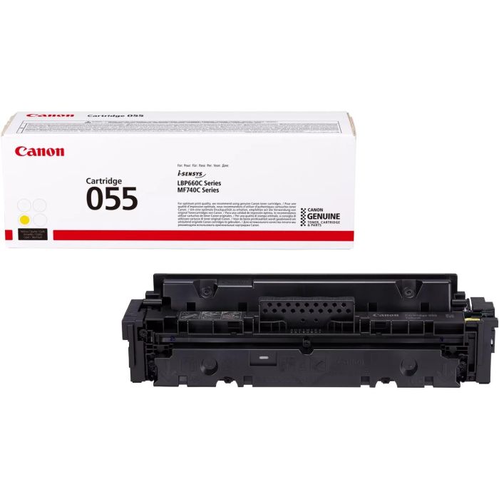 Canon Toner Amarillo i-Sensys LBP664Cx 663Cdw MF744Cdw 742Cdw 746Cx - 055Y