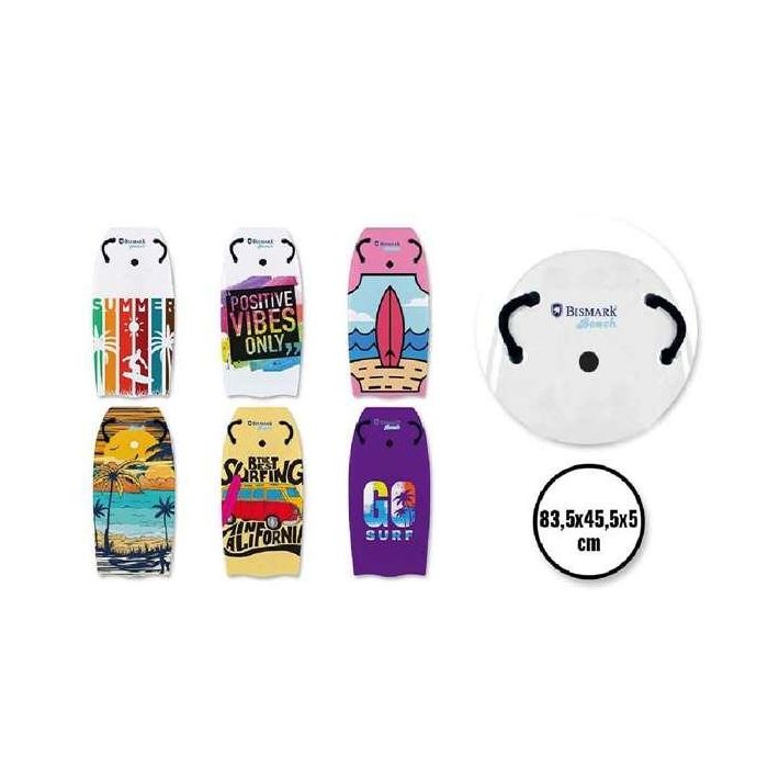 Poessa Tabla de Surf Poliestireno para Niños (4+ años) con asas y dibujos 83,5x45,5x5 cm - Modelos Surtidos 3 Poessa Tabla de Surf Poliestireno para Niños (4+ años) con asas y dibujos 83,5x45,5x5 cm - Modelos Surtidos 3