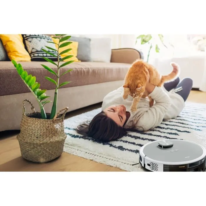 Medion MED4061275208511 Robot Aspirador con Estación de Drenaje, Navegación Láser, 3000 Pa 5