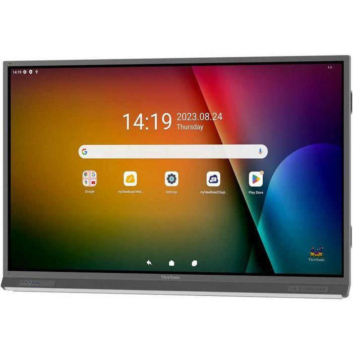 ViewSonic IFP7552-2F, 75", 4K UHD (3840x2160), 40 Multi-Point Touch, EDLA, 16:9, 4000:1, 7H, 400nits, 8G RAM/64G Storage, OPSx1 1 ViewSonic IFP7552-2F, 75", 4K UHD (3840x2160), 40 Multi-Point Touch, EDLA, 16:9, 4000:1, 7H, 400nits, 8G RAM/64G Storage, OPSx1 1