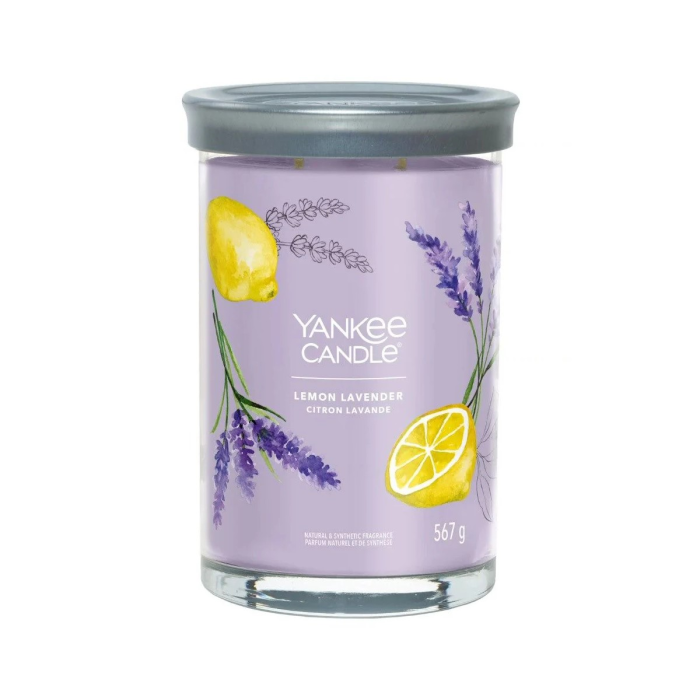 Yankee Candle Signature Tumbler Scented Candle Lemon Levander Vela Aromática 567 gr