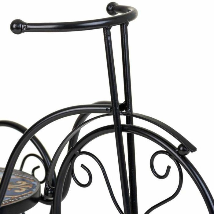 Soporte para Maceta Alexandra House Living Negro Hierro Azulejo Bicicleta 23 x 36 x 53 cm 4