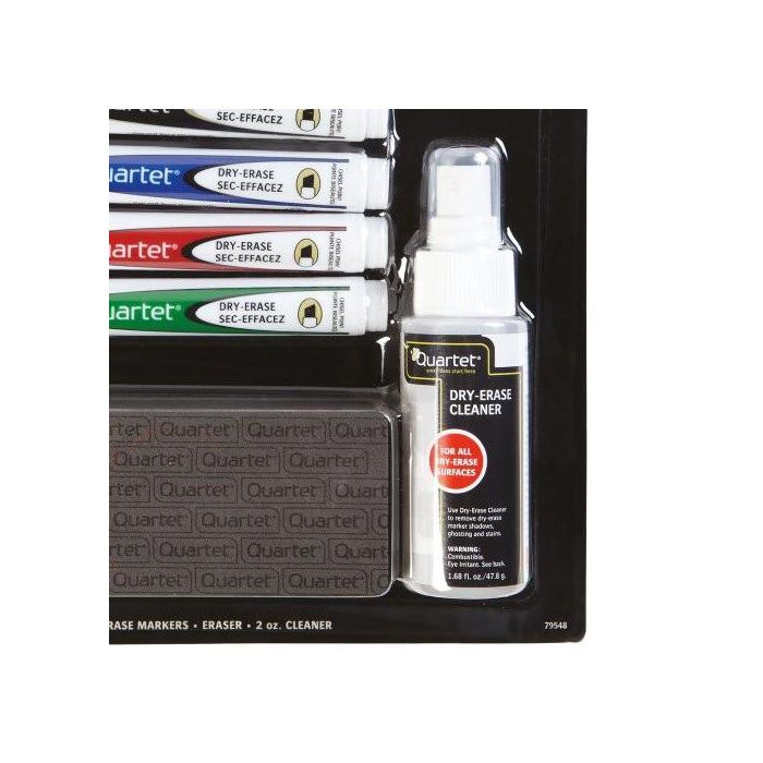 Nobo Kit Pizarra Blanca con 4 Rotuladores, Borrador y Spray Limpiador - 1903798 1 Nobo Kit Pizarra Blanca con 4 Rotuladores, Borrador y Spray Limpiador - 1903798 1