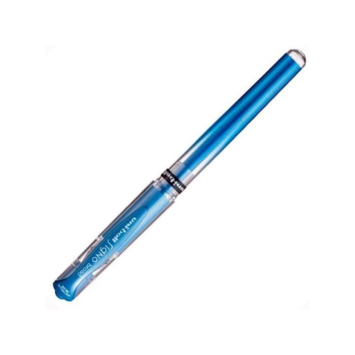Uni-Ball UM-153 Rollerball Signo Broad Bolígrafo de Gel, Punta 1.0mm, Tinta Azul Metálico, Paquete de 12 Unidades (12 Unidades)