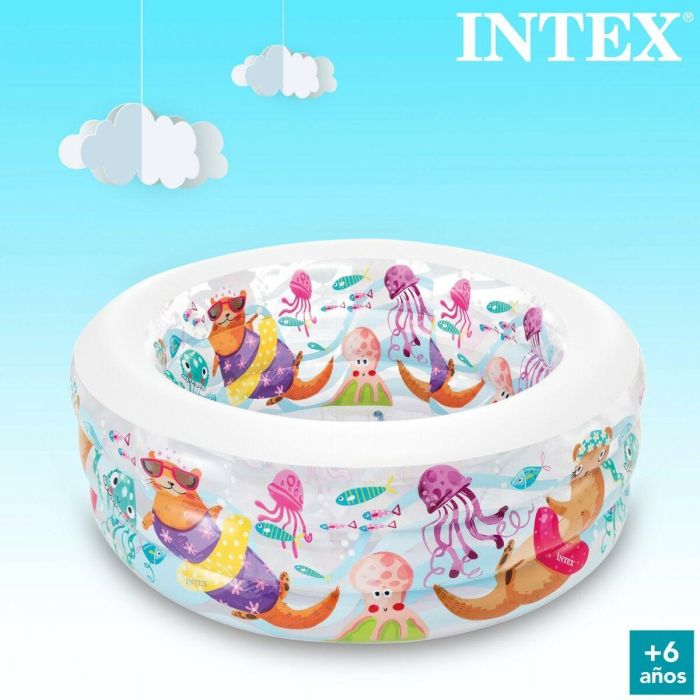 Piscina Hinchable para Niños Intex Acuario 360 L 152 x 56 x 152 cm (3 Unidades) 1