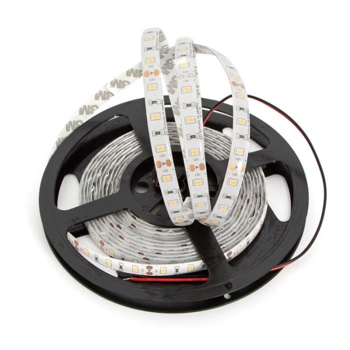 Herrajes Alk 859.138 - Rollo de Cinta SMD LED Adhesiva 3M, 120 LEDs/m, 12W, 24V, 5m, 4000K Luz Natural Para Interiores
