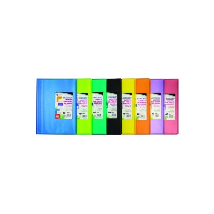 Carpeta Fundas (Tarifario) Carchivo Pp Carchiplas-Book Flexible Fº 40 F. Verde 4 unidades
