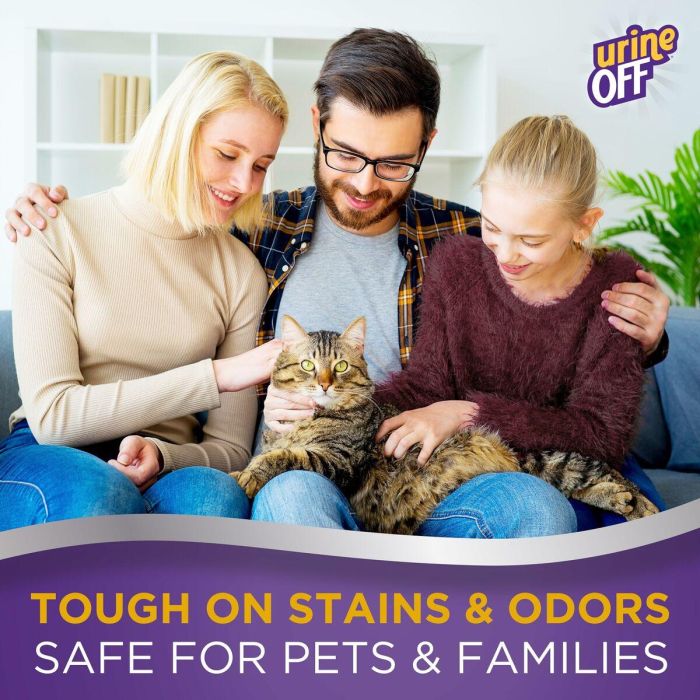 Urine Off Espray Eliminador de Manchas y Olores de Orina para Gatos y Gatitos - Ecológico, Inodoro, Previene Marcaje 500 ml 5
