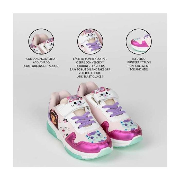 Deportiva suela pvc con luces gabby´s dollhouse t026
