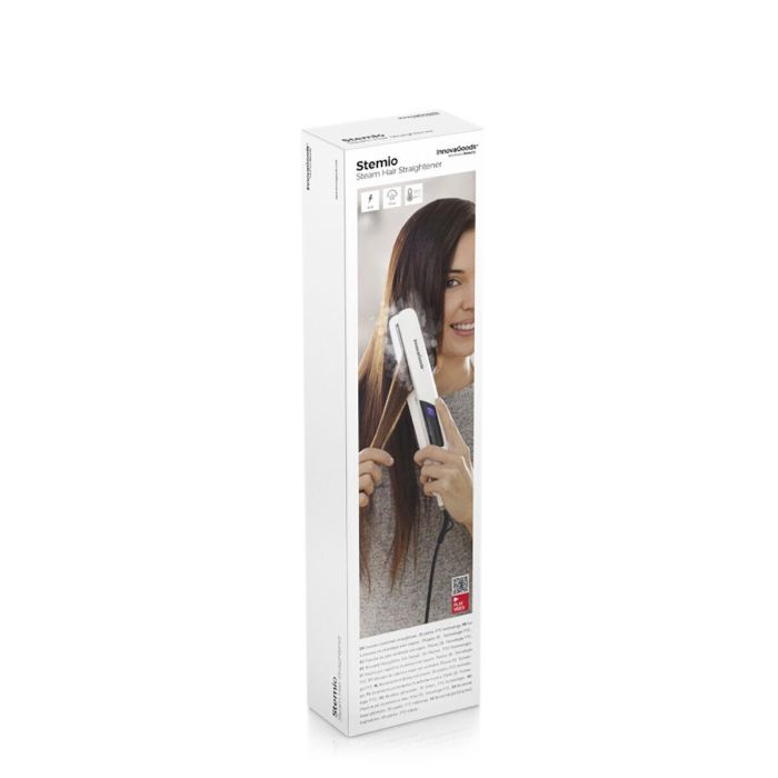 Plancha de Pelo Cerámica con Vapor Stemio InnovaGoods 36 W 1 Plancha de Pelo Cerámica con Vapor Stemio InnovaGoods 36 W 1