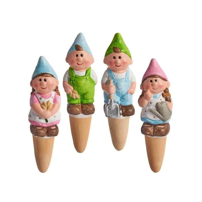 Ibergarden Humidificador de Plantas Duendes de Cerámica Surtidos 4x15x4 cm (48 Unidades) 1 Ibergarden Humidificador de Plantas Duendes de Cerámica Surtidos 4x15x4 cm (48 Unidades) 1