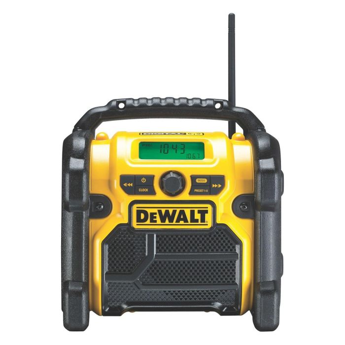 DeWALT Radio Portátil Digital DCR020-QW con DAB+ y FM, compatible con baterías 10.8V-18V, color Negro/Amarillo DeWALT Radio Portátil Digital DCR020-QW con DAB+ y FM, compatible con baterías 10.8V-18V, color Negro/Amarillo