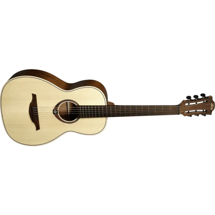 LAG Guitarra Acústica Parlor Cutaway Tramontane 177 A/E Electroacústica - Natural Satinado 1