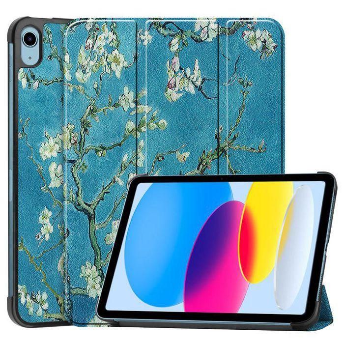 CoreParts For Apple iPad 10th Gen 10.9-inch (2022) Tri-fold Caster Hard Shell Cover with Auto Wake Function - Blossom Style CoreParts For Apple iPad 10th Gen 10.9-inch (2022) Tri-fold Caster Hard Shell Cover with Auto Wake Function - Blossom Style