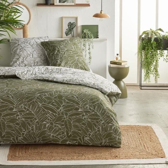 Today TOD3574641288945 Juego de cama Crazy Estampado jungla 2 personas 220 x 240 cm Verde
