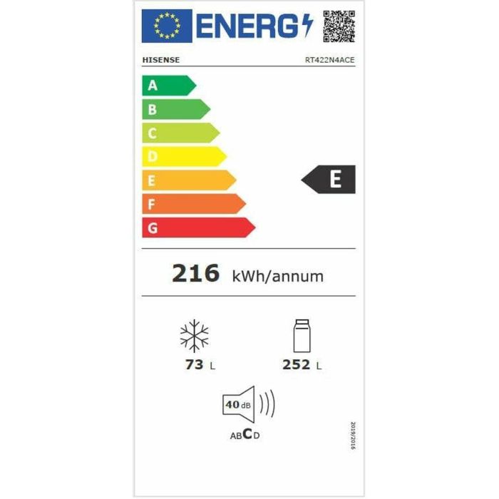 Frigorífico Hisense RT422N4ACE Gris 1