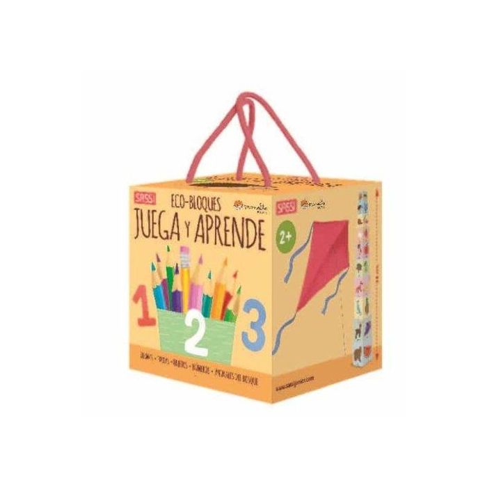 Bloques Y Libro Sassi Manolito Books Jolas Eta Ikasi - Euskera 10 Piezas (+2 Años)