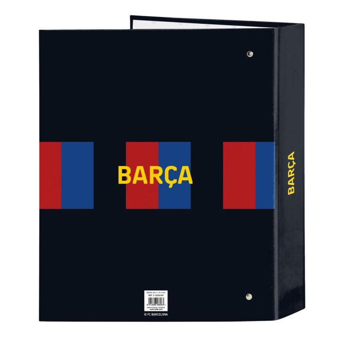 Carpeta de anillas F.C. Barcelona Granate Azul marino A4 27 x 33 x 6 cm 1