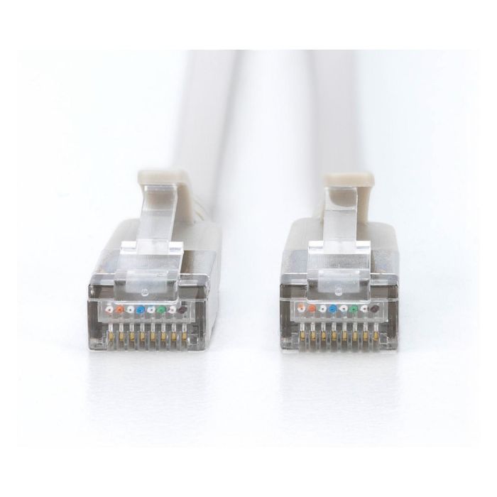 Digitus Cable de Red CAT 6A F/FTP Slim Ethernet UTP, 5m, Gris, Conectores RJ45, Alta Velocidad 10000 Mbit/s 3