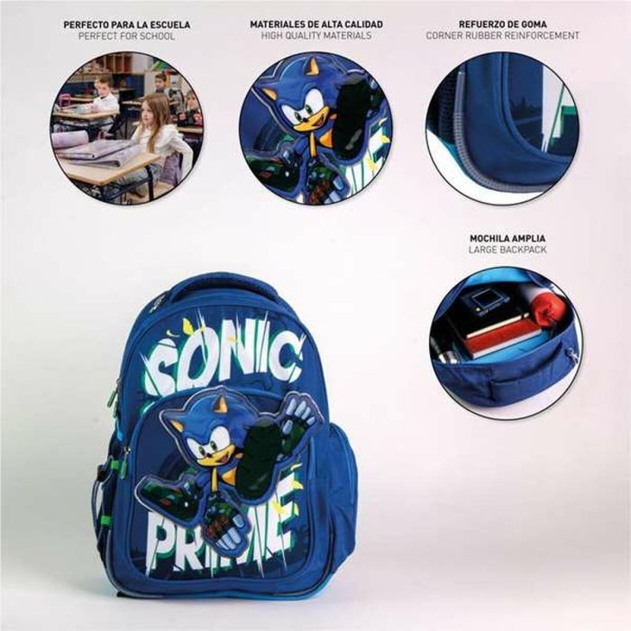 Mochila escolar mediana 42 cm sonic prime 3.3 x 4.2 x 42.0 cm 2 Mochila escolar mediana 42 cm sonic prime 3.3 x 4.2 x 42.0 cm 2