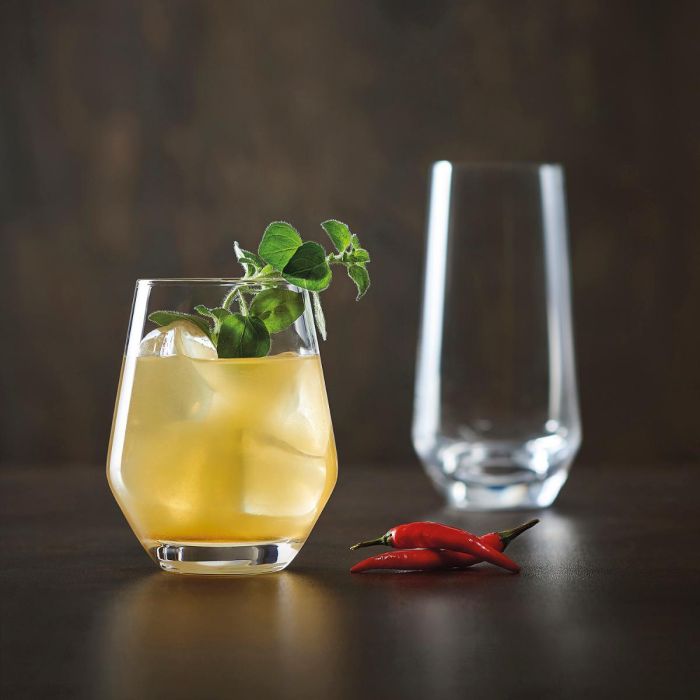 Chef & Sommelier Set 6 Vasos Altos de Cristal Krysta Lima 38 cL, Alta Resistencia, Brillo Excepcional, Apto Lavavajillas 1