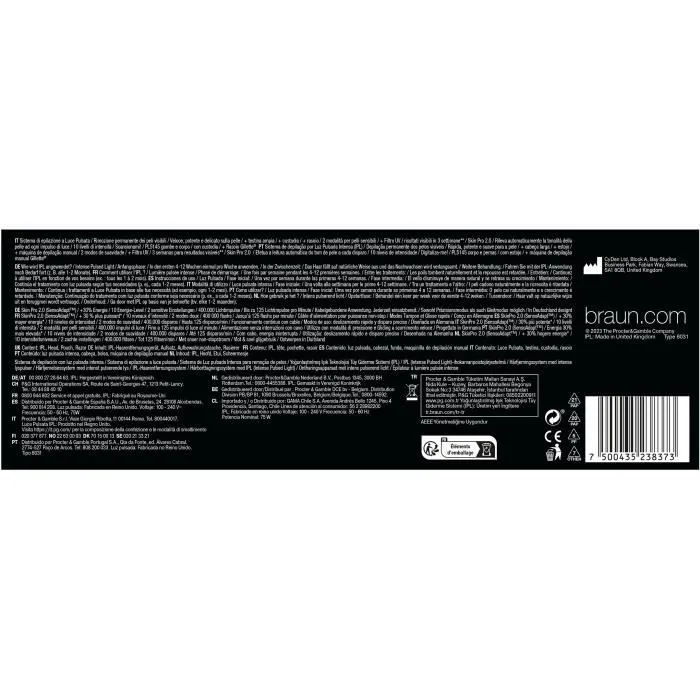 Braun Depiladora de Luz Pulsada IPL PL5145 Blanco, Verde y Negro 2