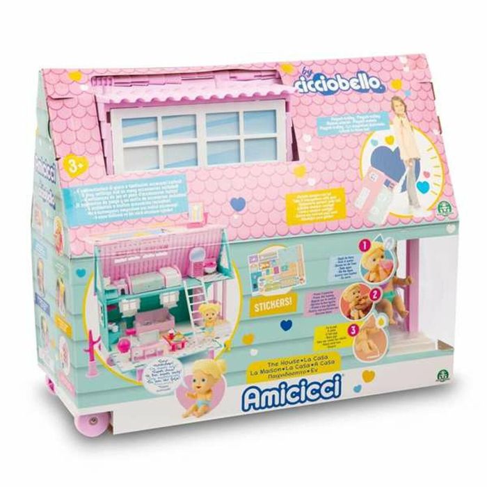 Casa amicicci convertible en trolley para llevarla siempre contigo, incluye figura amicicci, mascota y accesorios 3 Casa amicicci convertible en trolley para llevarla siempre contigo, incluye figura amicicci, mascota y accesorios 3