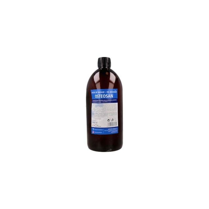 HERDIBEL Osteosan Aceite de Masaje 1 Litro - Alivia tensión de nuca y espalda con Almendras, Árnica, Menta y Eucalipto