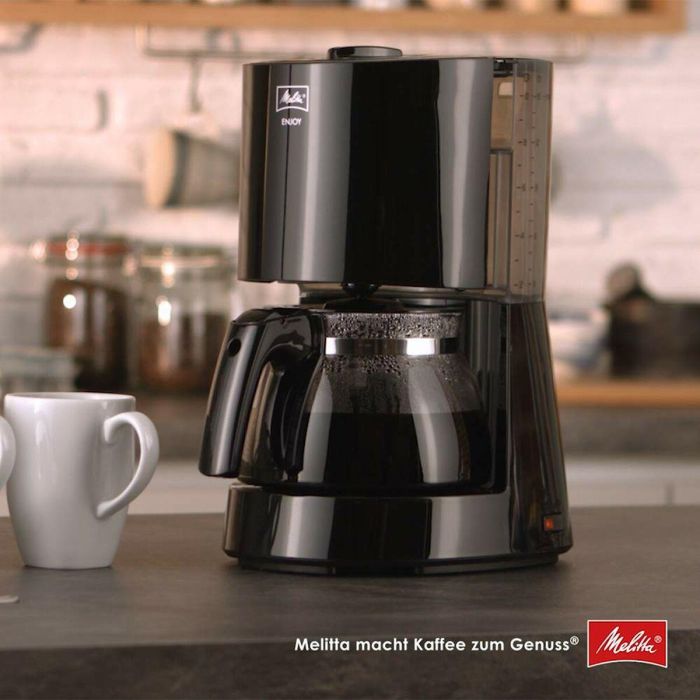 Melitta MEL4006508214501 Cafetera de filtro Enjoy II 1017-02, 1000 W, 10-15 tazas, Negra 12 Melitta MEL4006508214501 Cafetera de filtro Enjoy II 1017-02, 1000 W, 10-15 tazas, Negra 12