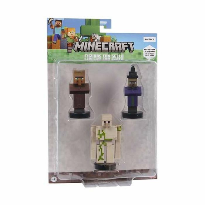 Figura minecraft pack de 3 figuras. - modelos surtidos 6 Figura minecraft pack de 3 figuras. - modelos surtidos 6