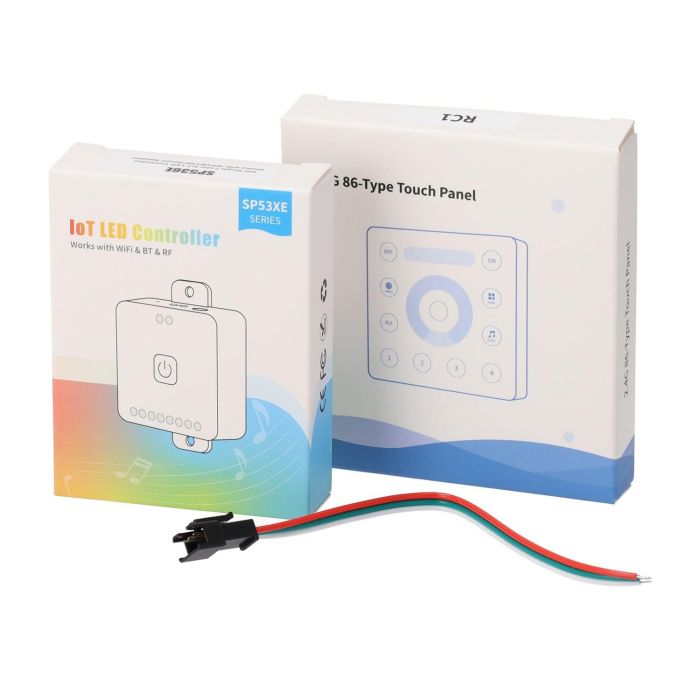 BanIanX SP536E Controlador para Tira LED COB Digital, App Móvil, Control Remoto y Voz compatible con Alexa Google Home 1