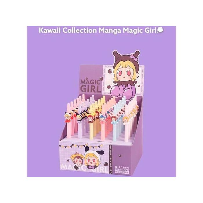 Roymart Bolis Gel Magic Girl Click Pen Surtidos Expositor 36 Ud