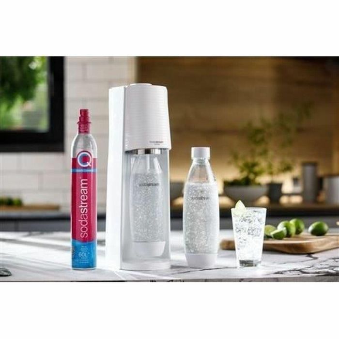 Sodastream Máquina Gasificadora de Agua TERRA Blanca con Cilindro Quick Connect y Botella 1L Lavavajillas 4 Sodastream Máquina Gasificadora de Agua TERRA Blanca con Cilindro Quick Connect y Botella 1L Lavavajillas 4
