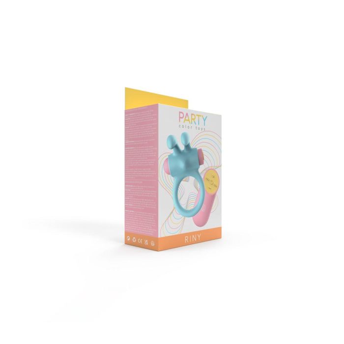 Anillo para el Pene Party Color Toys Azul Silicona 2