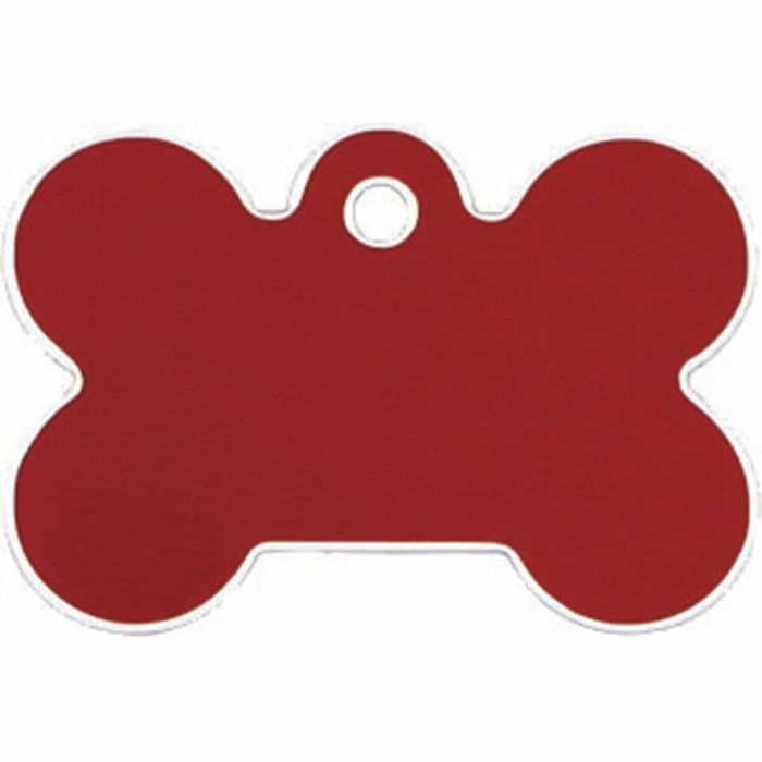 Placa identificativa para collar Imarc Bone Rojo 1 Placa identificativa para collar Imarc Bone Rojo 1
