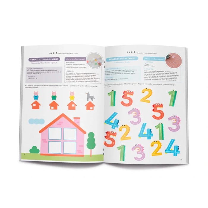 Cuaderno Rubio A4 Habilidades Matematicas (+3 Años) 1 Cuaderno Rubio A4 Habilidades Matematicas (+3 Años) 1