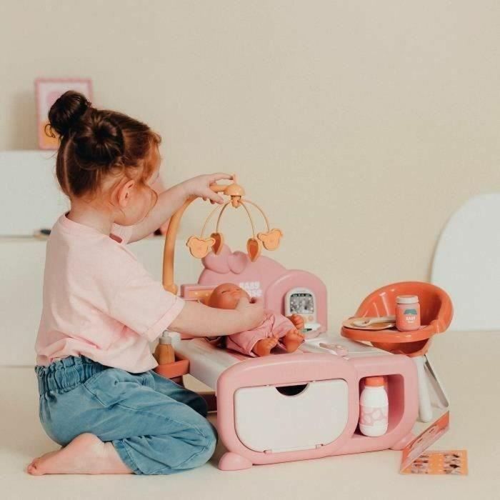 Smoby Guardería Cocoon 3 en 1 Cuna Colchón y Cambiador para Bebés con Accesorios 3032162203934 a partir de 3 años 4