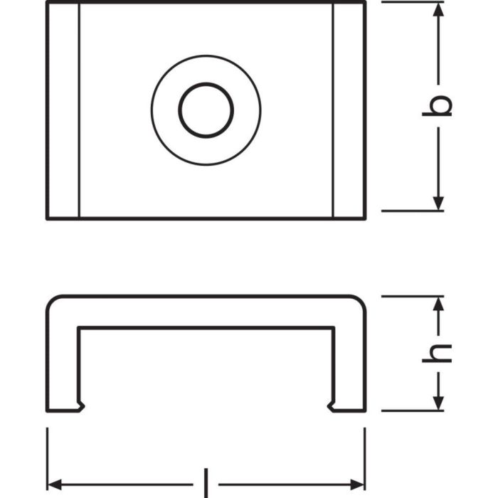 Ledvance [LVE-4058075276857] Perfil Plano para Tiras LED PF04/MB, Perfil Bajo, Montaje Rápido, Pack 2 1