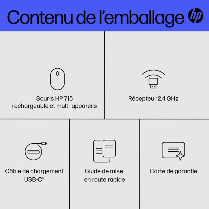 HP 715 Rechargeable Multi-Device Mouse 15 HP 715 Rechargeable Multi-Device Mouse 15
