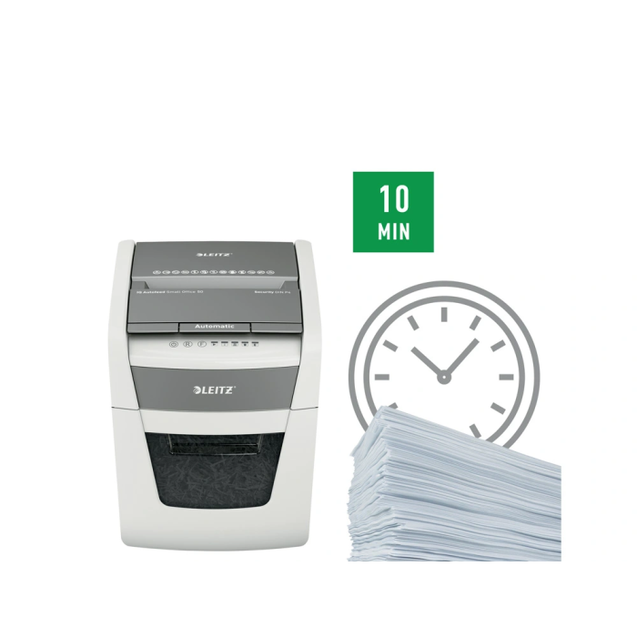 Trituradora de Papel Leitz IQ Autofeed 50X P4 20 L 6 Trituradora de Papel Leitz IQ Autofeed 50X P4 20 L 6