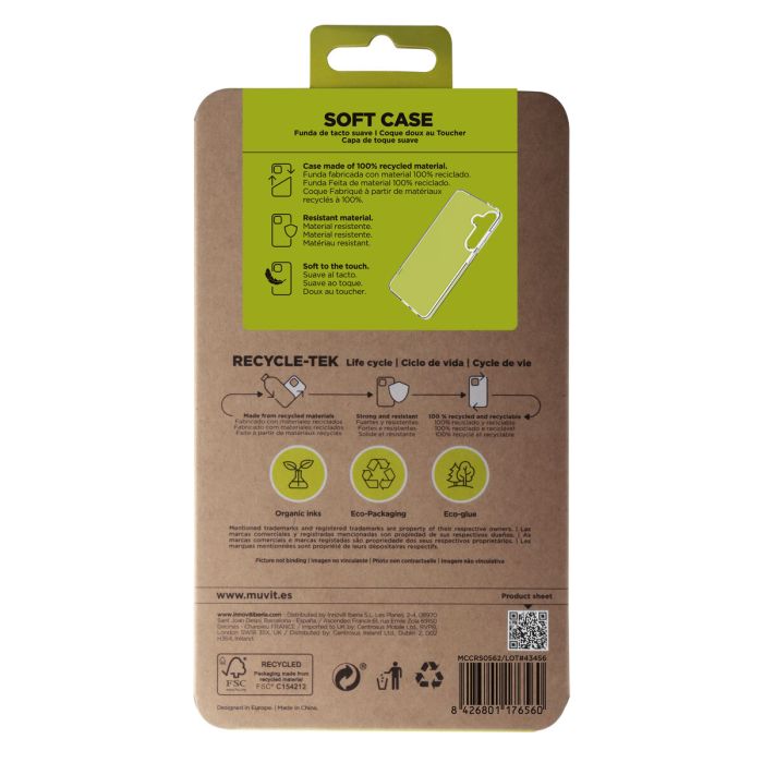 muvit for change funda compatible con Samsung Galaxy S25 transparente 1 muvit for change funda compatible con Samsung Galaxy S25 transparente 1