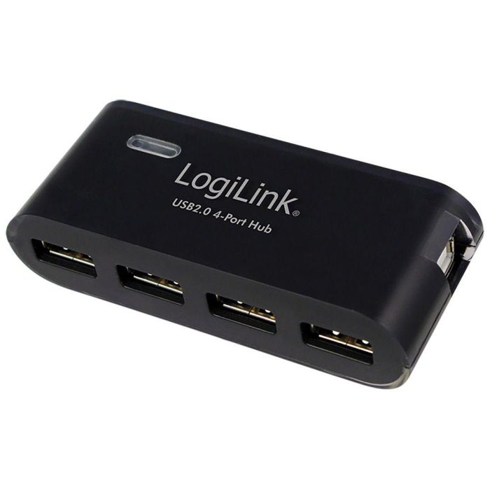 LogiLink UA0085 Hub USB 2.0 de 4 Puertos con Fuente de Alimentación, 480 Mbit/s LogiLink UA0085 Hub USB 2.0 de 4 Puertos con Fuente de Alimentación, 480 Mbit/s