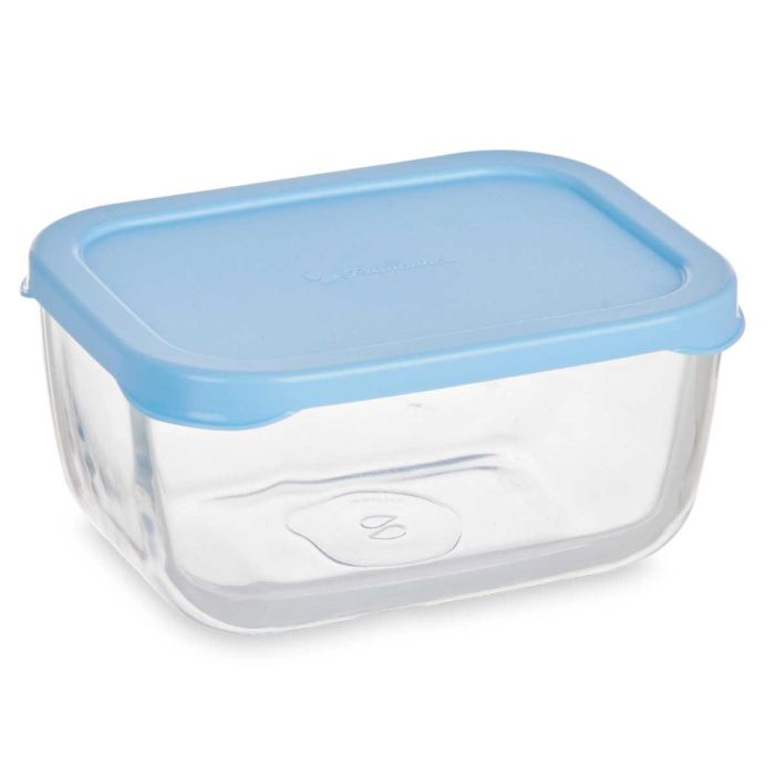 Pasabahce Fiambrera Snow Box Tapa Azul 420 ml (12.5x6x9.5 cm) (Set de 12) 1