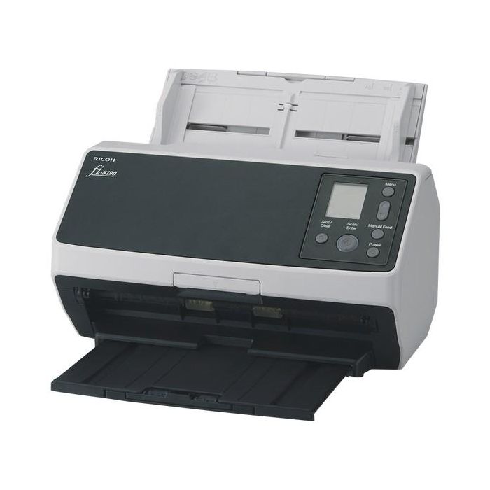 Ricoh fi-8190 Escáner Documentos - 90 ppm, Escaneo Dúplex, ADF + Alimentación Manual, Gris/Negro 8