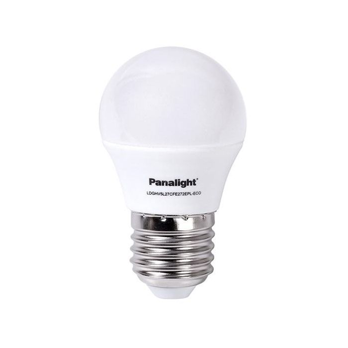 Panasonic-Panalight LDGHV5L27CFE272EPL-ECO Lámpara LED Esférica Frost E27 4W 2700K Panasonic-Panalight LDGHV5L27CFE272EPL-ECO Lámpara LED Esférica Frost E27 4W 2700K