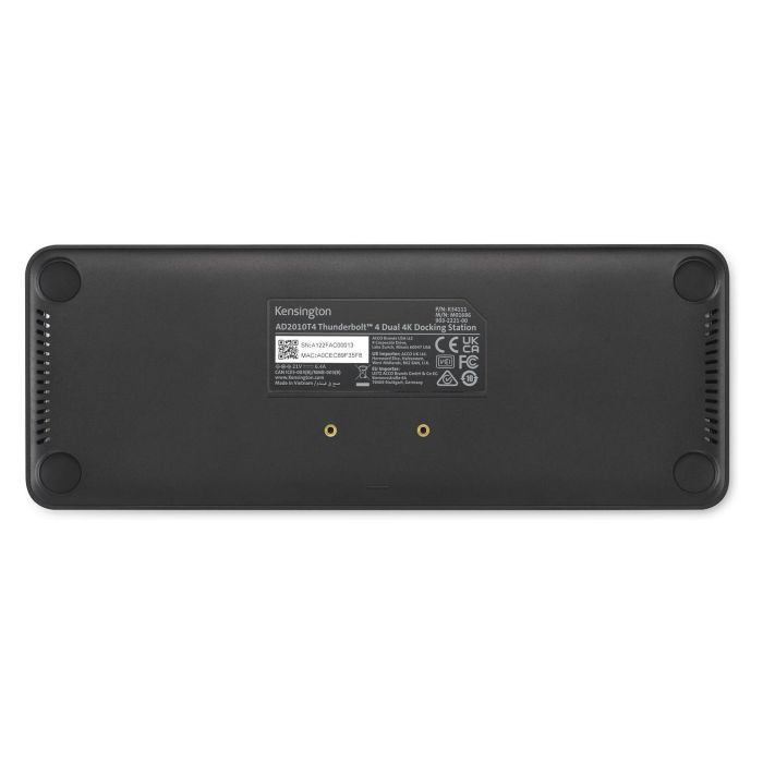 Kensington SD5760T Dock de Puertos Thunderbolt 4 Dual 4K/8K, Carga 96W PD, Ethernet, Lector de Tarjetas SD/microSD, Gris - Compatible con MacBook M-Series