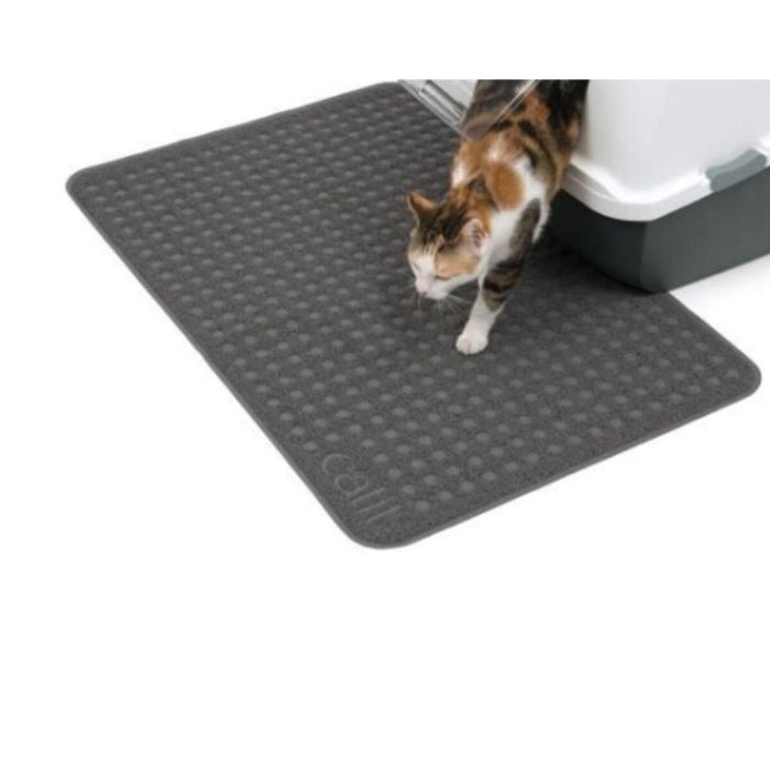 Cat It Tapete para Caja de Arena para Gato Grande Gris 90x60 cm - Suave y Atrapador de Arena 1 Cat It Tapete para Caja de Arena para Gato Grande Gris 90x60 cm - Suave y Atrapador de Arena 1